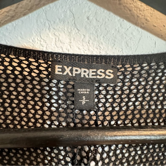 NWT- Express Netted long sleeve longline Cardigan Womans SM - Picture 3 of 7